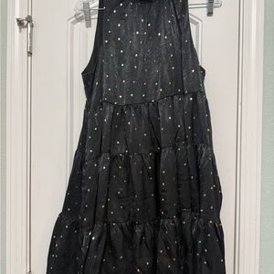 TCEC Black and Gold Polka Dot Dress